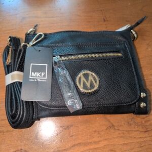 MKF Collection Rudy Crossbody Bag by Mia K Farrow, Shoulder Strap, Black, NWT